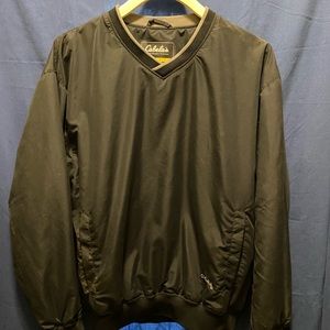 Cabelas sports v-neck outerwear shirt medium